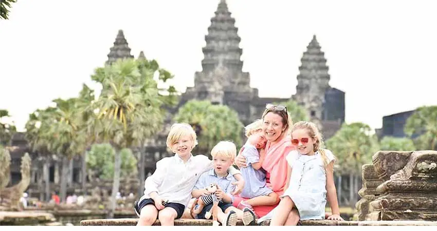 voyage en famili au cambodge